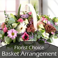 Faiths Florist Choice Basket Arrangement